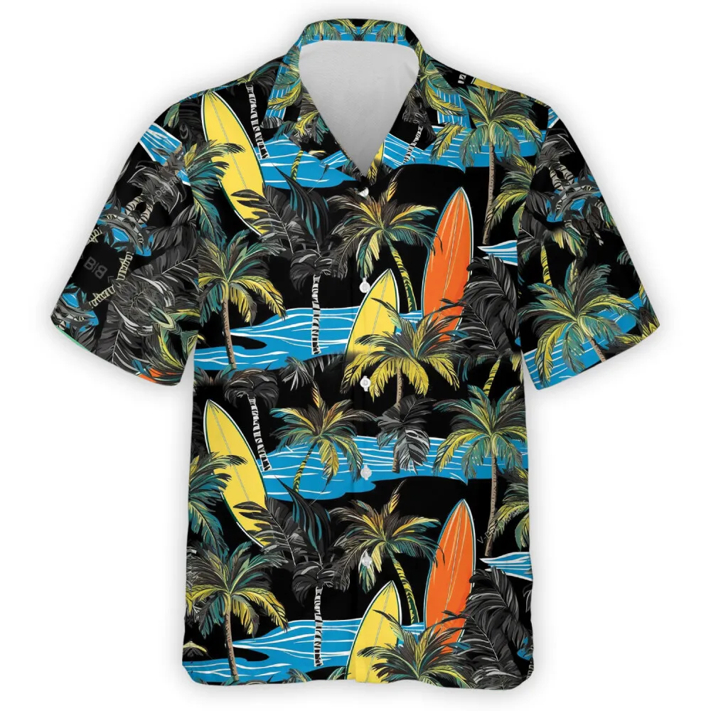 Double Surfboard Unisex Hawaiian Shirt, Surfway Aloha Beach Button Down Shirts For Men And Woman, Friend Group Travel Clothing